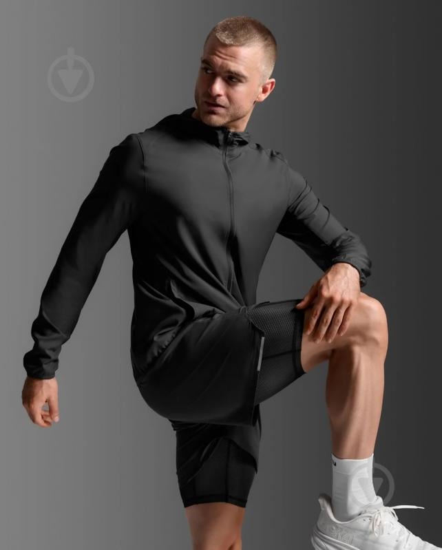 Вітрівка чоловіча 2XU Aero Jacket MR7209a_BLK/SRF р.2XL чорна - фото 7