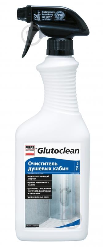 Средство Glutoclean Очиститель душевых кабин 0,75 л - фото 1