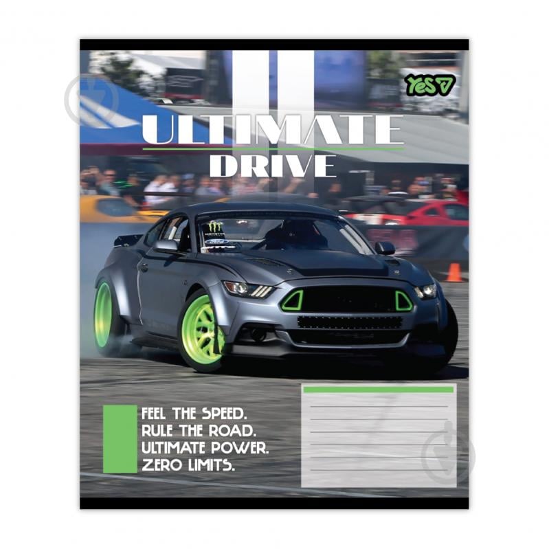 Зошит шкільний Ultimate drive 12 арк. клітинка 768509 YES - фото 3