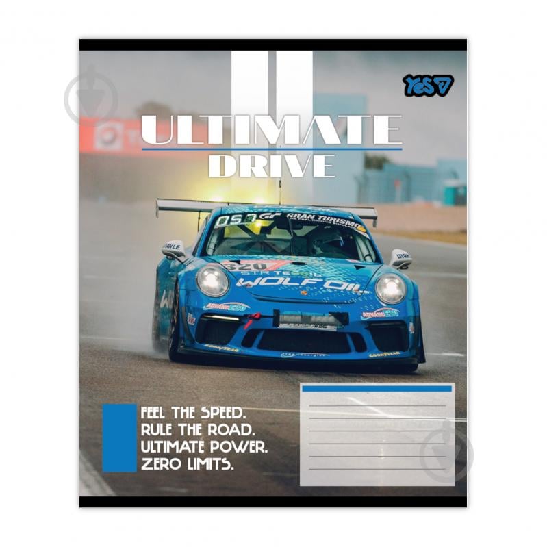 Зошит шкільний Ultimate drive 12 арк. клітинка 768509 YES - фото 4