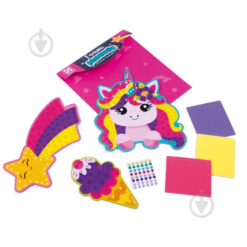 Набір для творчості Vladi Toys Веселий Єдиноріг із м'якою мозаїкою та стразами VT4511-20 - фото 2 Набір для творчості Vladi Toys Веселий Єдиноріг із м'якою мозаїкою та стразами VT4511-20 - фото 2