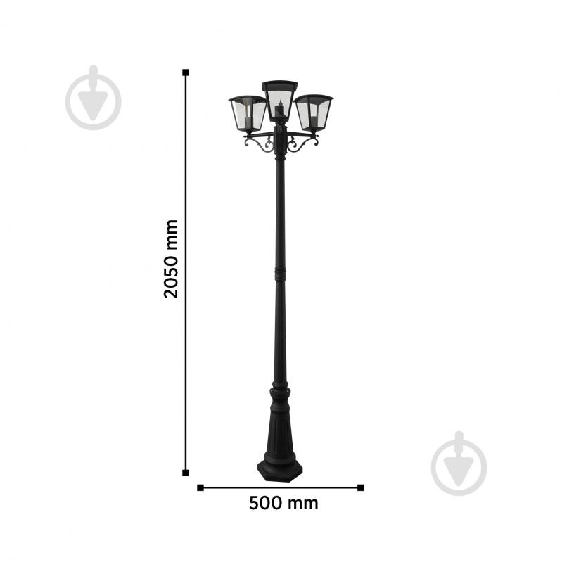 Фонарный столб Blitz E27 60 Вт IP44 черный 2051-63 - фото 2