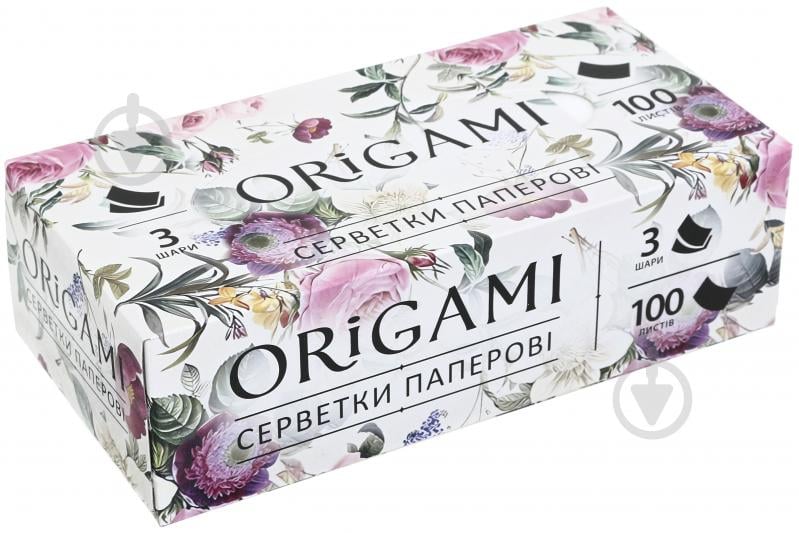 Серветки гігієнічні у коробці ORIGAMI Deluxe 100 шт. - фото 2