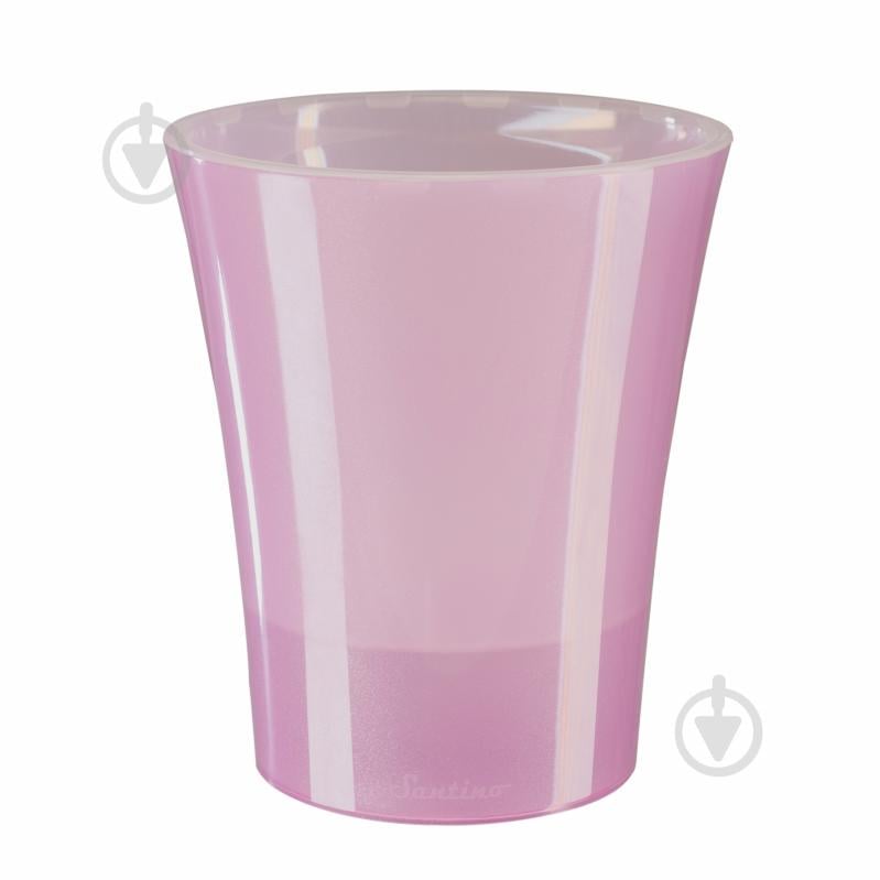 Вазон пластик Arte-Dea круглий лотос 1,25 л Santino (2017031) - фото 1