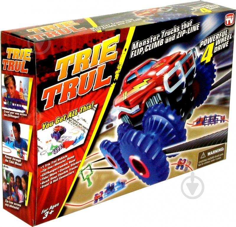 Игровой набор Trix Trux машинка с трассой (желтый) JLT-AS331Y - фото 1