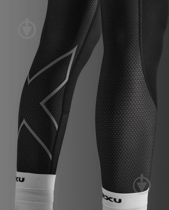Тайтси 2XU Aero Mesh Hi-Rise Compression Tights WA7378b_BLK/SRF р.XL чорний - фото 6 Тайтси 2XU Aero Mesh Hi-Rise Compression Tights WA7378b_BLK/SRF р.XL чорний - фото 6