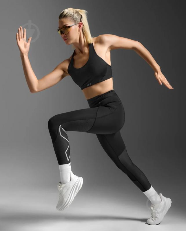 Тайтси 2XU Aero Mesh Hi-Rise Compression Tights WA7378b_BLK/SRF р.XL чорний - фото 8 Тайтси 2XU Aero Mesh Hi-Rise Compression Tights WA7378b_BLK/SRF р.XL чорний - фото 8