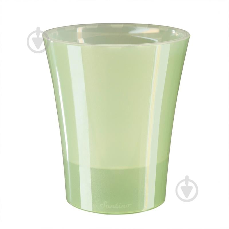 Вазон пластик Arte-Dea круглый бледно-зеленый 1,25 л Santino (2017055) - фото 1