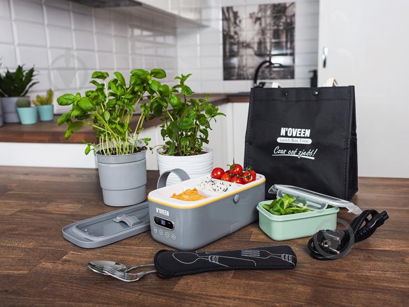 Ланч-бокс Noveen MLB910 Xline серый - фото 14