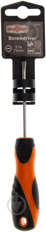 Отвертка Montero SL3×75 мм 20101 - фото 2