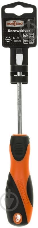 Отвертка Montero SL6×100 мм 20111 - фото 2
