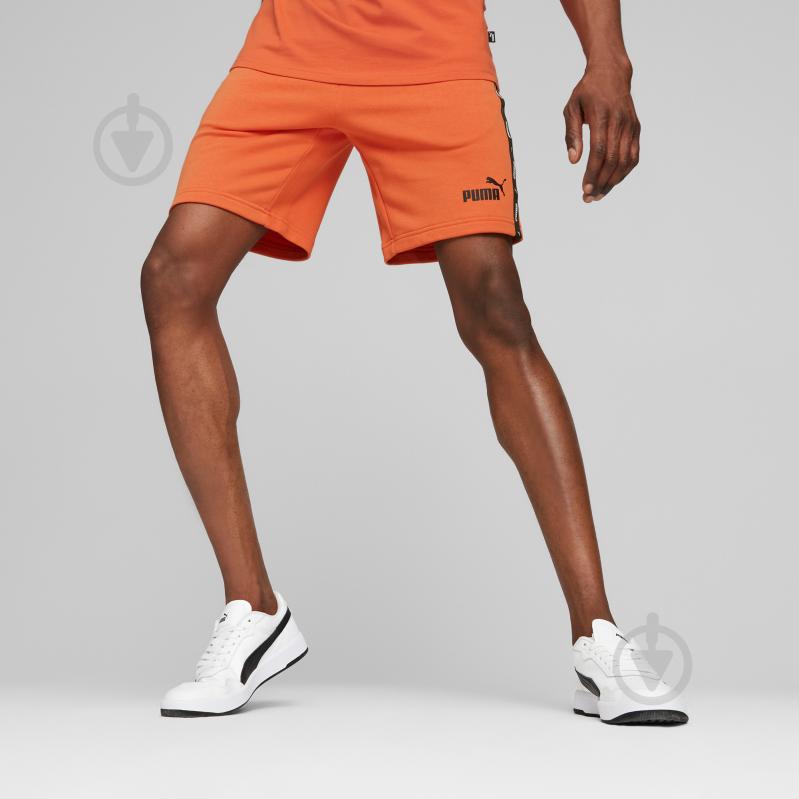 Шорты Puma ESS+ TAPE SHORTS 84738794 р. XL оранжевый - фото 3