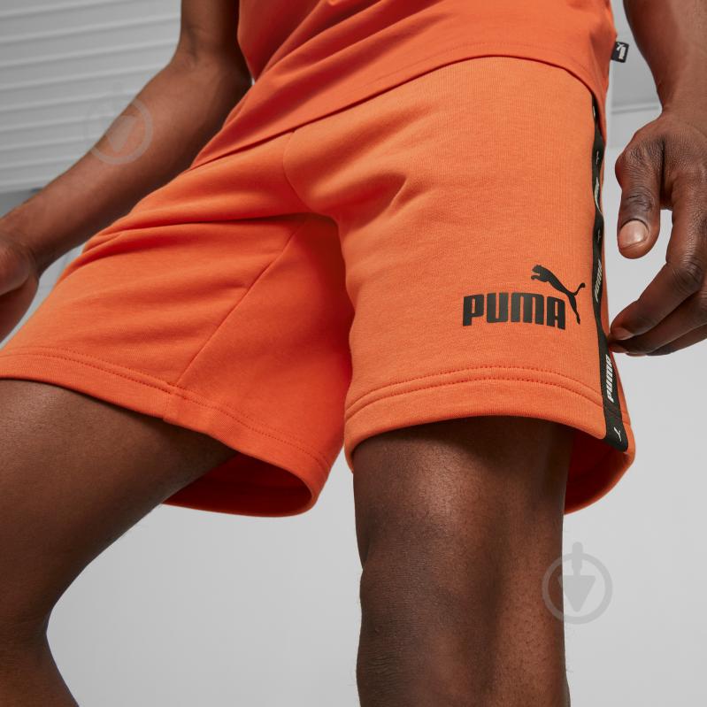 Шорты Puma ESS+ TAPE SHORTS 84738794 р. XL оранжевый - фото 4