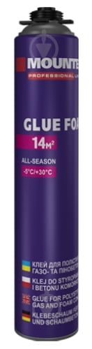 Піна-клей Mounter PRO для полістиролу та пінобетону 860 мл - фото 1 Піна-клей Mounter PRO для полістиролу та пінобетону 860 мл - фото 1