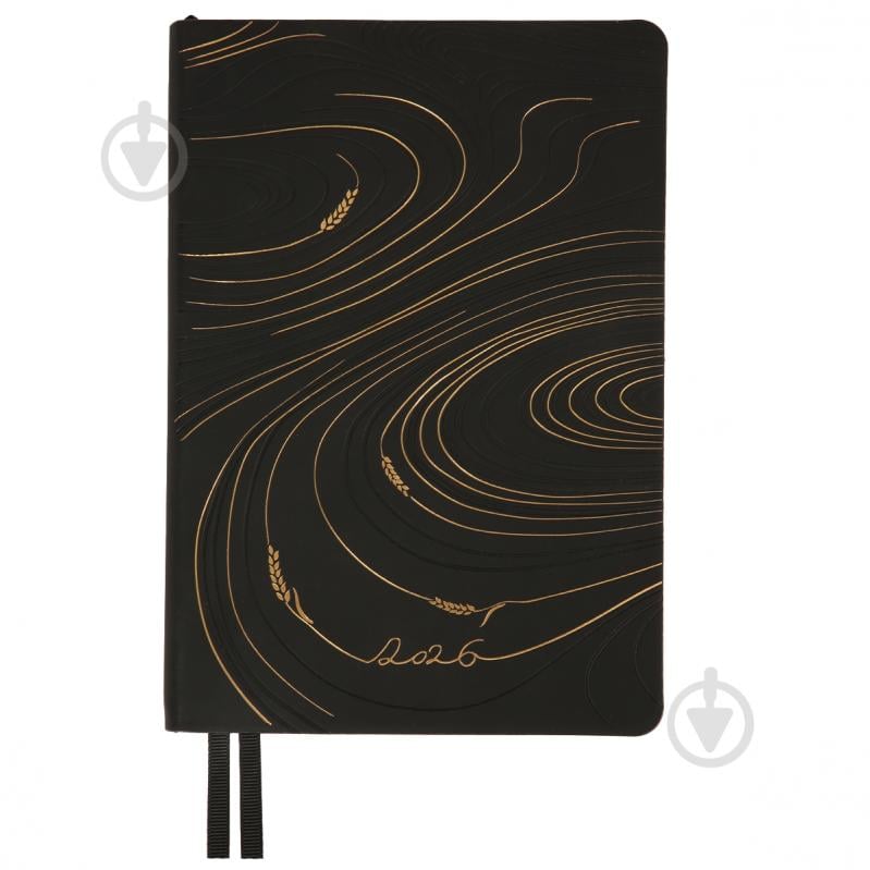 Дневник датированный Enigma, мягкий Leo Planner A5 252700 черный - фото 1