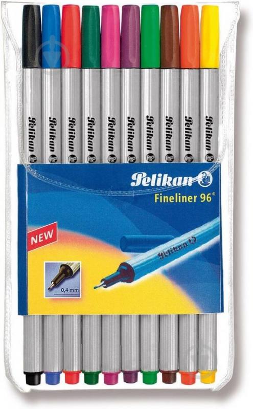 Набір лайнерів Pelikan Fineliner 10 кольорів 940676 - фото 3