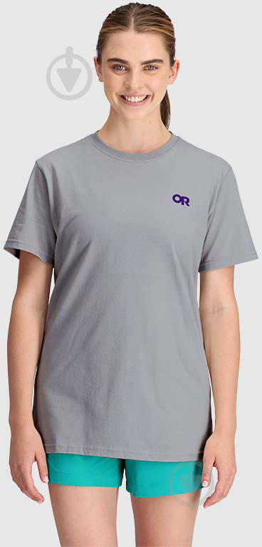 Футболка Outdoor Research LOCKUP BACK LOGO T-SHIRT 289546-2418 р.M серый - фото 1