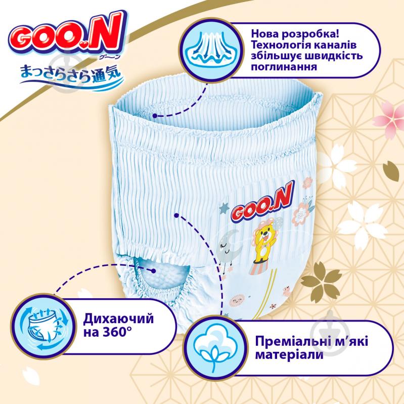 Подгузники-трусики Goo.N Premium Soft для детей M 7-12 кг 50 шт. - фото 2