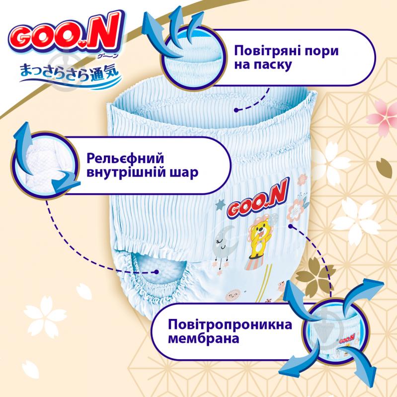 Подгузники-трусики Goo.N Premium Soft для детей M 7-12 кг 50 шт. - фото 4