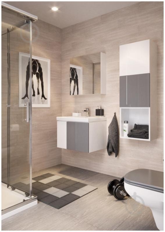 Зеркальный шкаф Cersanit COLOUR 60 см белый - фото 2