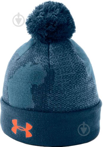 Шапка Under Armour Boy's Pom Beanie Upd 1318595-414 р.OSFA синий - фото 1