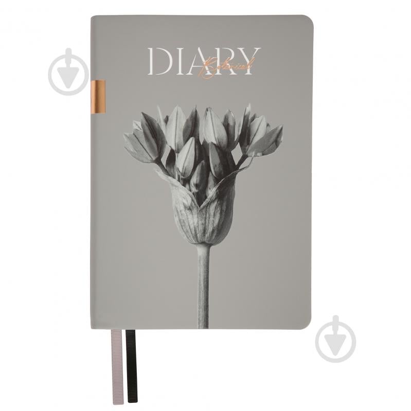 Ежедневник недатированный Botanic, мягкий Leo Planner A5 252691 серый - фото 1 Ежедневник недатированный Botanic, мягкий Leo Planner A5 252691 серый - фото 1