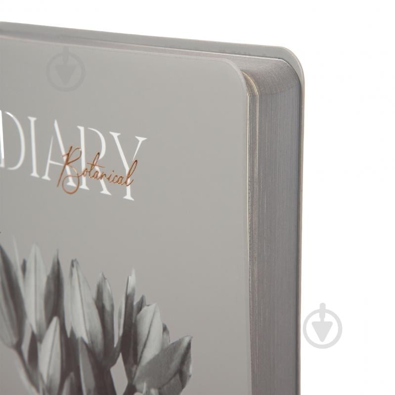 Ежедневник недатированный Botanic, мягкий Leo Planner A5 252691 серый - фото 2 Ежедневник недатированный Botanic, мягкий Leo Planner A5 252691 серый - фото 2