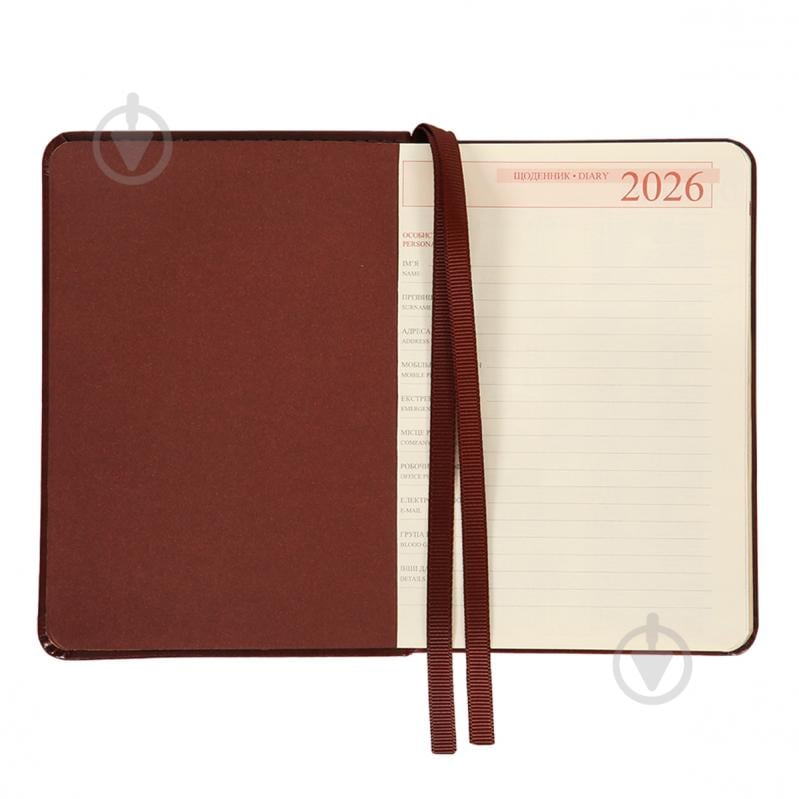 Дневник датированный Aldento, интегральный Leo Planner A6 252674 коричневый - фото 4