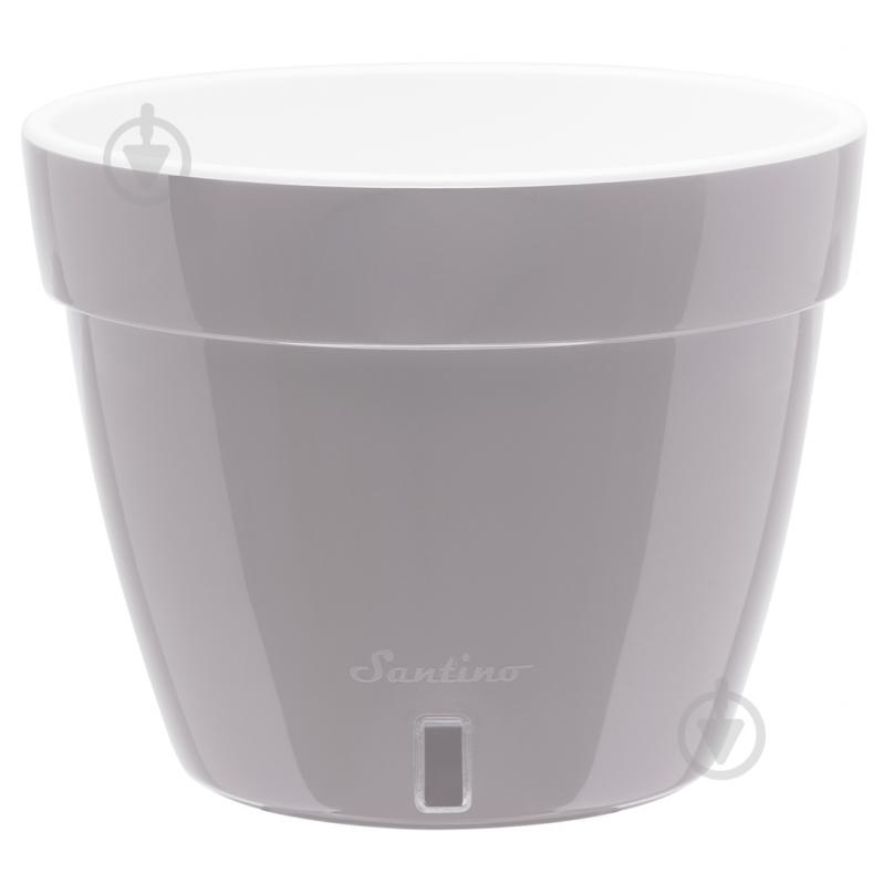 Вазон пластик Asti круглый серо-белый 2,5 л Santino (2010162) - фото 1 Вазон пластик Asti круглый серо-белый 2,5 л Santino (2010162) - фото 1