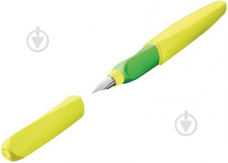 Ручка перьевая Pelikan Twist Neon Yellow синяя 807272 - фото 1