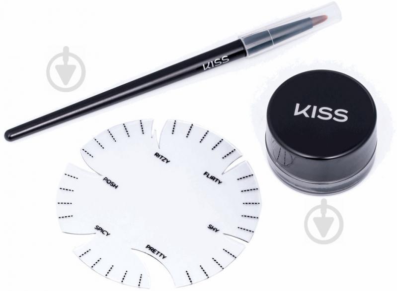 Підводка для очей Kiss Wing It Eyeliner Kit Сat Eye (KEYE01C) чорний 3 г - фото 3