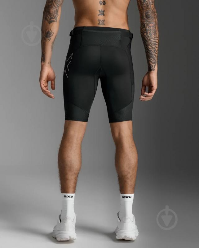 Велосипедки 2XU Aero Mesh Compression Shorts MA7374b_BLK/SRF р. 2XL чорний - фото 2