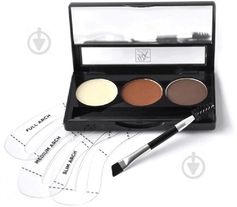 Набір для моделювання брів Kiss Kit Go Brow (RBKT03) Chocolate Brown 4 г - фото 2