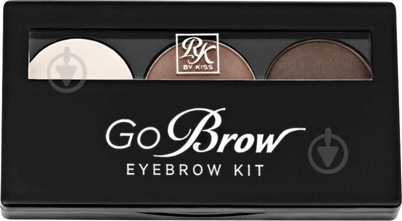 Набір для моделювання брів Kiss Kit Go Brow (RBKT03) Chocolate Brown 4 г - фото 5