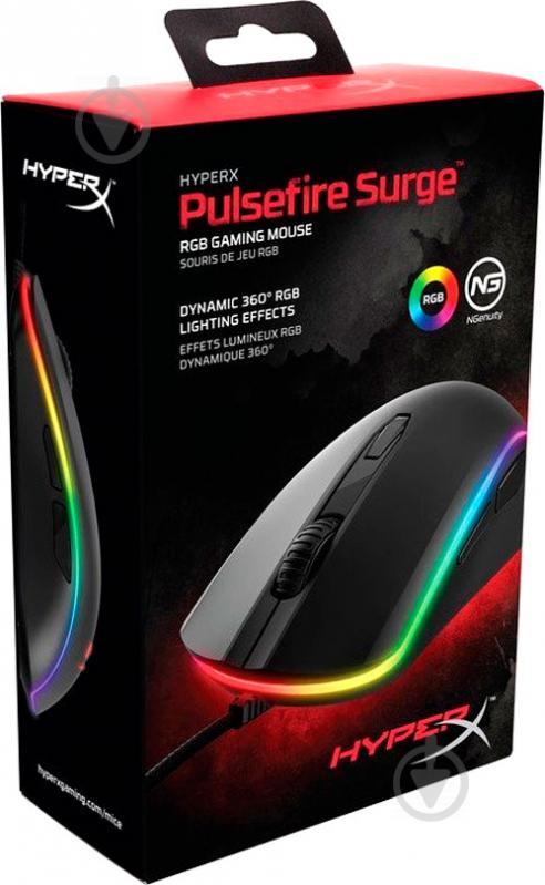 Миша HyperX Pulsefire Surge black (4P5Q1AA) - фото 6