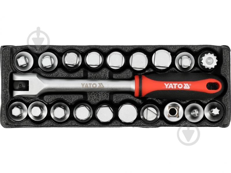 Набор головок YATO 20 шт. YT-05992 - фото 1