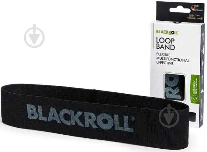 Стрічка-еспандер BLACKROLL LOOP BAND Black - фото 2