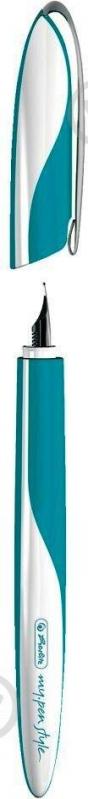 Ручка перьевая Herlitz My.Pen Style Caribbean Turquoise бело-бирюзовая 11357225 - фото 4