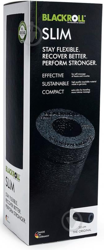 Массажный ролик BLACKROLL Slim A000358 Black - фото 2
