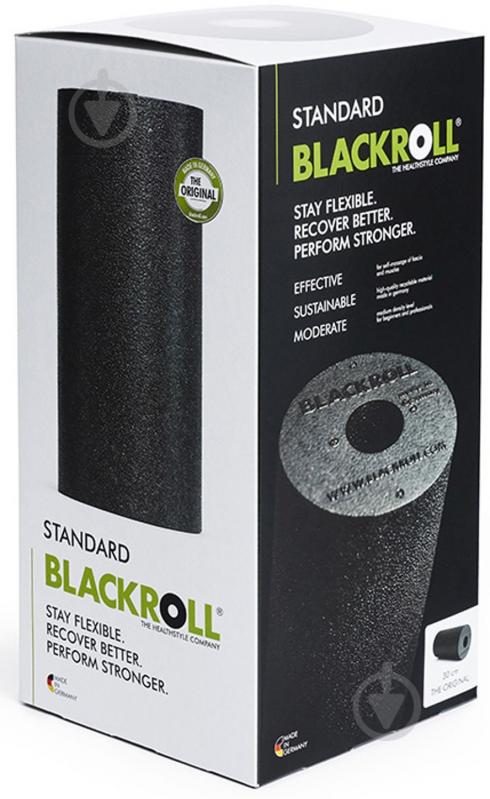 Масажний ролик BLACKROLL STANDARD Black А000389 - фото 3