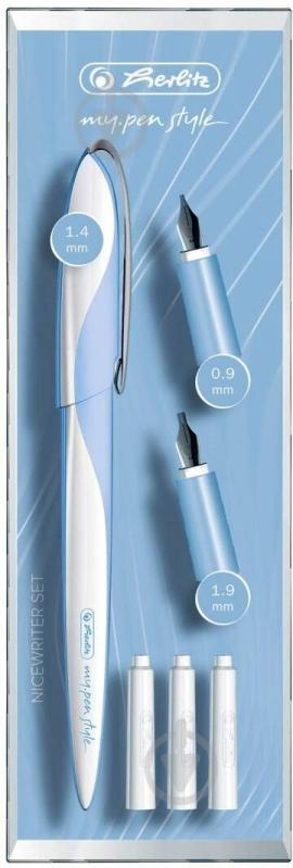 Ручка перьевая Herlitz Nicewriter Blue голубая 11360294 - фото 3