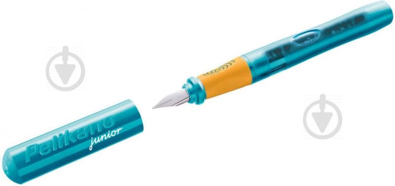 Ручка перова Pelikan Pelikano Junior Turquoise бірюзовий корпус 924886 для правші - фото 2