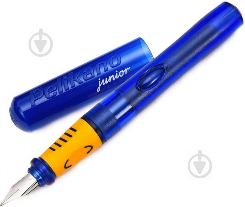 Ручка перова Pelikan Pelikano Junior Blue синій корпус 940916 для лівші - фото 1