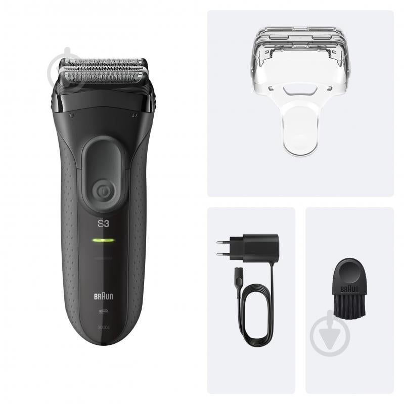 Электробритва Braun Series 3+ 3000S grey - фото 5 Электробритва Braun Series 3+ 3000S grey - фото 5
