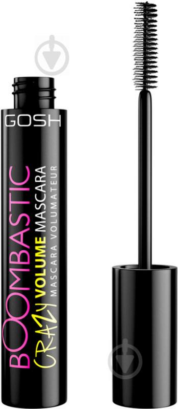 Тушь для ресниц Gosh Boommbastic Crazy volume 001 Extreme Black черный 13 мл - фото 1