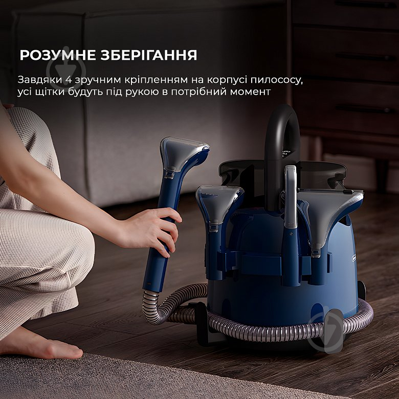 Пылесос моющий Deerma Suction Vacuum Cleaner (DEM-BY200) blue - фото 24