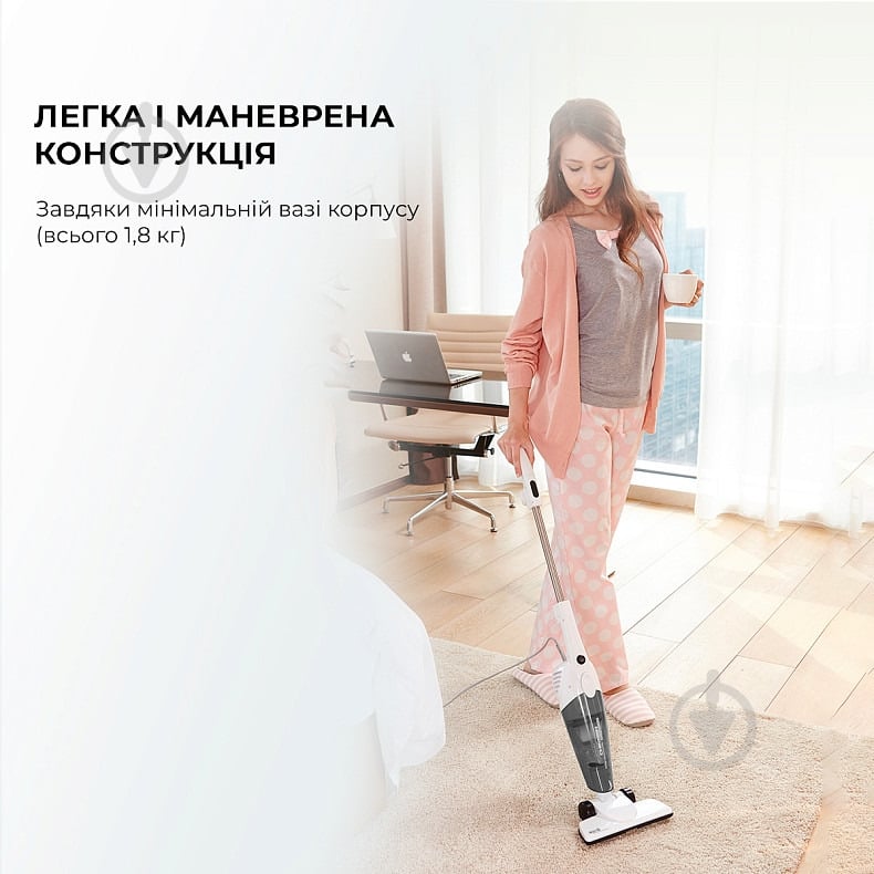 Пылесос Deerma Hand Stick Vacuum Cleaner (DX118C) white - фото 5 Пылесос Deerma Hand Stick Vacuum Cleaner (DX118C) white - фото 5
