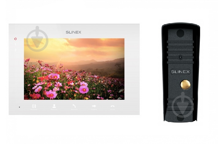 Комплект відеодомофона Slinex IPS FullHD Kit SQ-07MTHD (біл.) + ML-16HD (чорн - фото 2