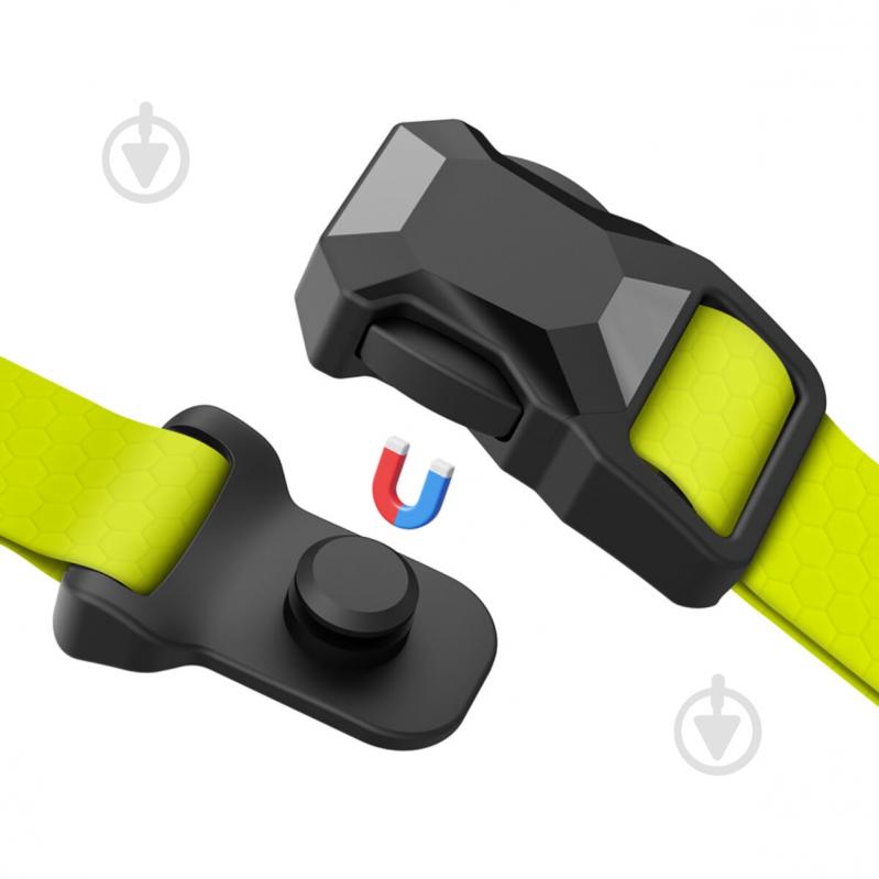 Ошейник WAUDOG Magnet магнитная пряжка-фастекс M Ш20 мм Д28-40 см лимонный - фото 2 Ошейник WAUDOG Magnet магнитная пряжка-фастекс M Ш20 мм Д28-40 см лимонный - фото 2