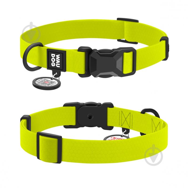 Ошейник WAUDOG Magnet магнитная пряжка-фастекс M Ш20 мм Д28-40 см лимонный - фото 4 Ошейник WAUDOG Magnet магнитная пряжка-фастекс M Ш20 мм Д28-40 см лимонный - фото 4